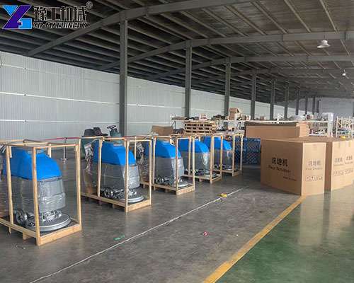 floor scrubber shipment in wooden cases