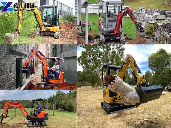 mini crawler excavator usage