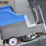 outdoor floor scrubber climbing
