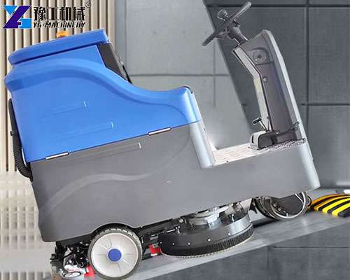 outdoor floor scrubber climbing