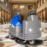 professional floor scrubber in hotel