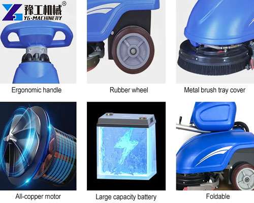 small auto scrubber Internal structure