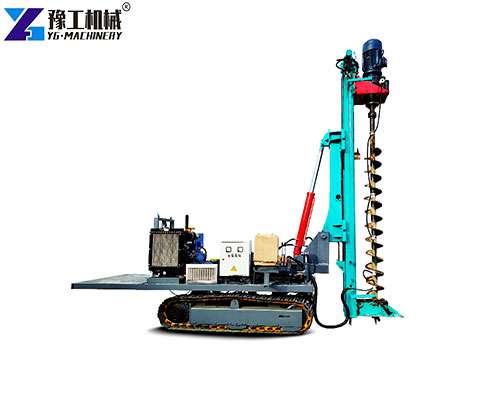 solar piling machine for photovoltaic plant project
