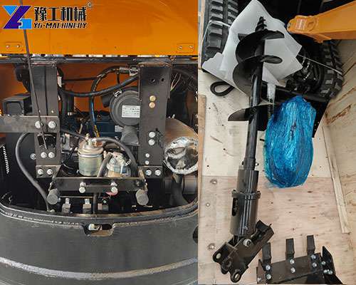 tiny mini excavator details