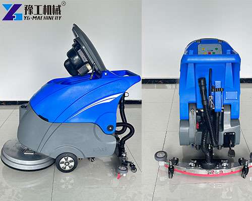warehouse floor scrubber