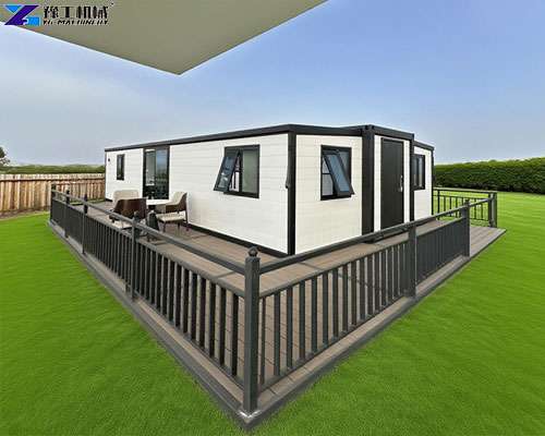 detachable prefab 3 bedrooms container villa with yard in sea beach