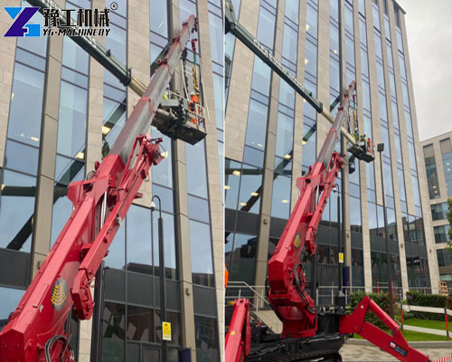 mini spider cranes in glazing projects
