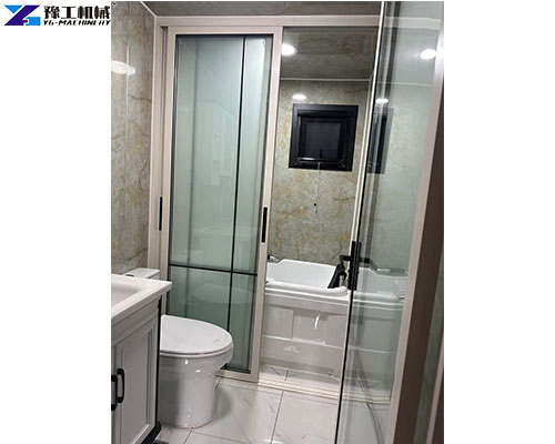 space saving bathroom design in modular container house office unit