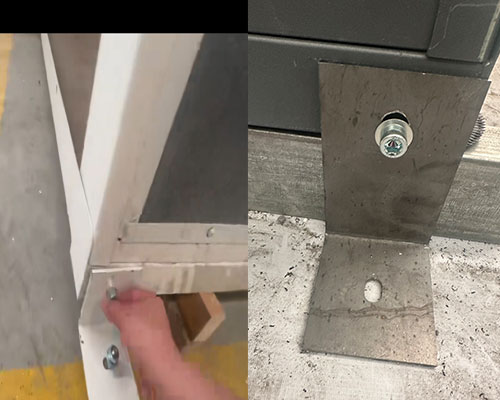 container home bottom reinforcement setting