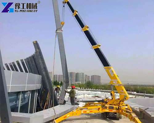spider crawler crane lift heavy objects