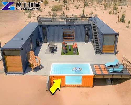3 shipping containers&container pool