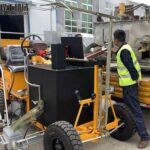 automatic thermoplastic road marking machine