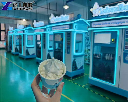 self service automatic ice cream vending machine