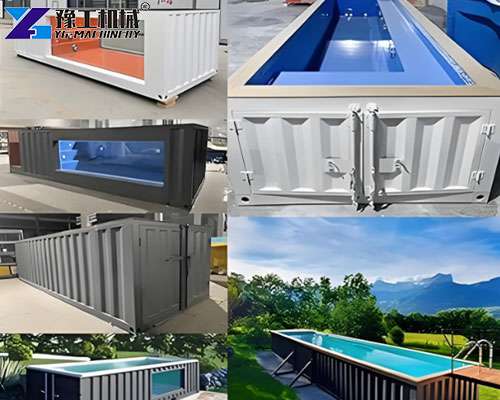 shipping container pools types