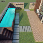 eco friendly above ground container pool design