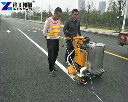 hand push road line marking machine