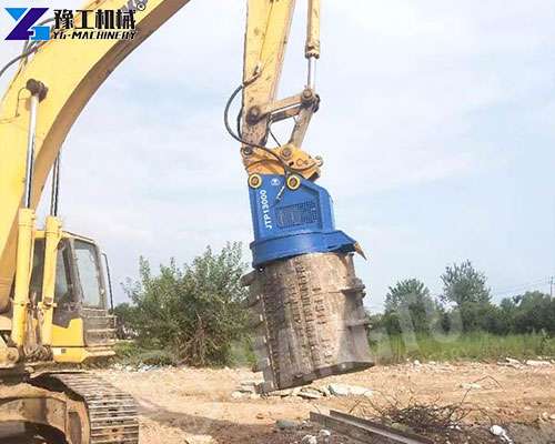 hydraulic magnet for excavator used in demolition site