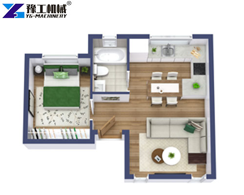 modern tiny house open floor plan design
