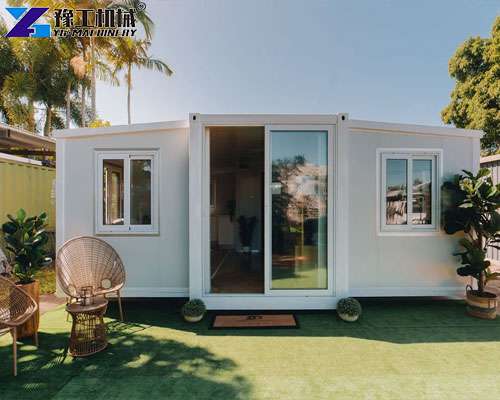 prefabricated expandable container house exterior view