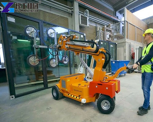 safety certified glass lifter machine