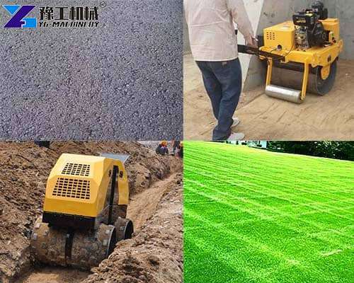 small asphalt roller