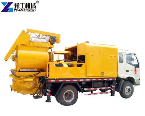 small truck mounted concrete pump