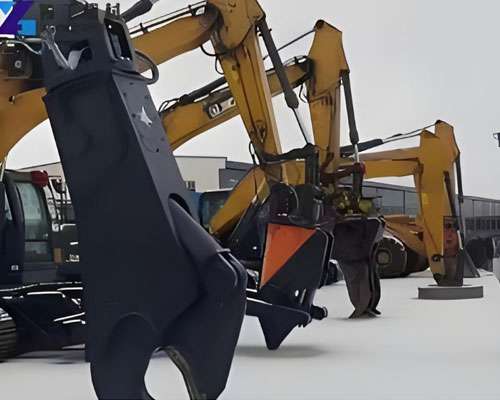 types of excavator shear