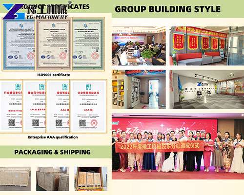 YG Machinery certificate display