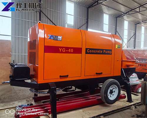 YG40 trailer concrete line pump