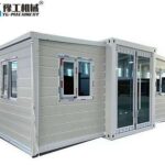 10ft Container House anti rust metal panels and waterproof joints of fold out tiny home