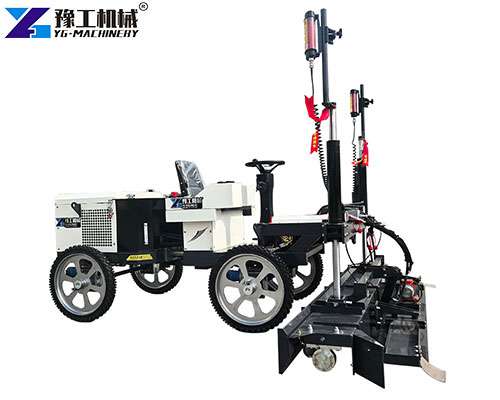 automatic concrete leveling machine on site