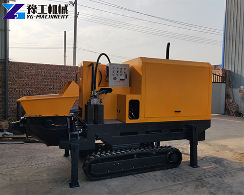 compact crawler concrete pump machine