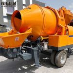 concrete mixer with pump machine