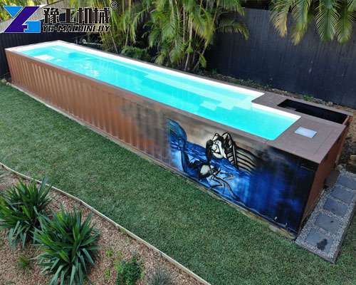 filtration and heating system of container pool for sale