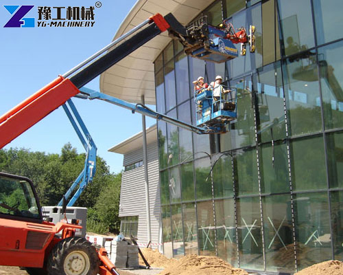 glass vacuum handling robot used in curtain wall
