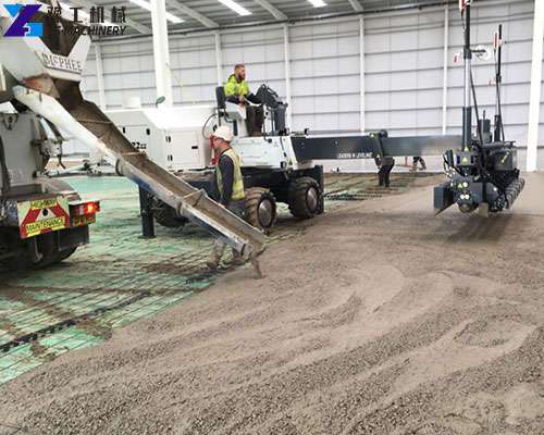 laser leveling machine in factory foundations