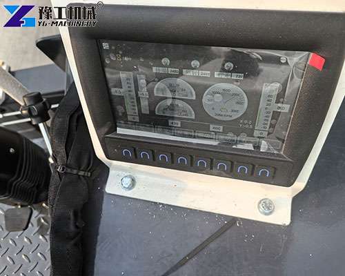laser screed machine control screen