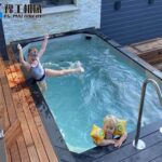 modern shipping container swimming pool