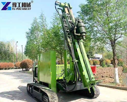 hydraulic pv power station ground solar panel plant pile machine