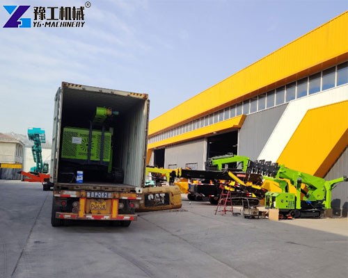 solar piling machine delivery arrangement