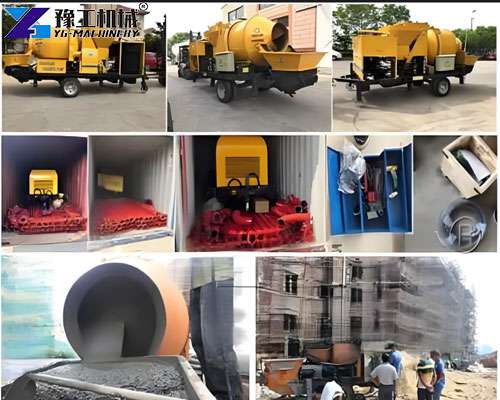 concrete mixer pump application