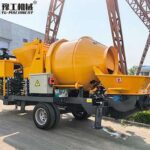 concrete mixer with pump machine