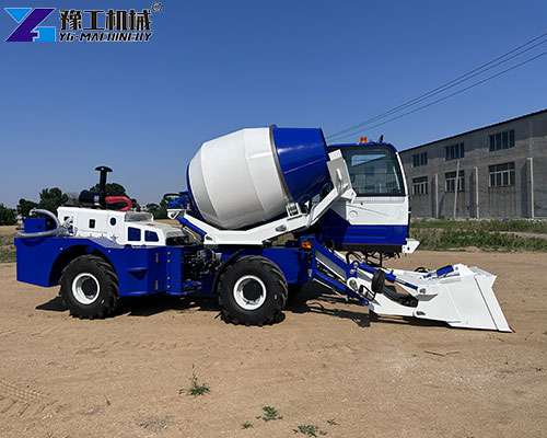 self loading mobile concrete mixer YG factory