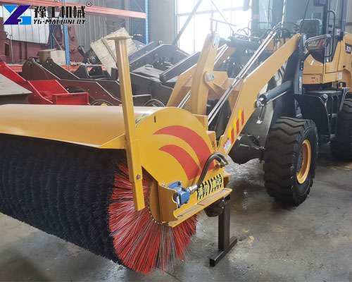 skid steer snow broom attachment