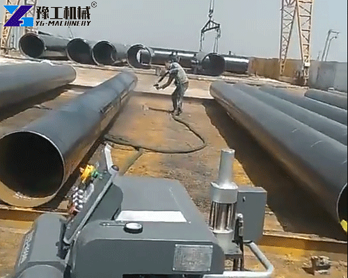 polyurea spray machine used for anti corrosion coating on steel pipes