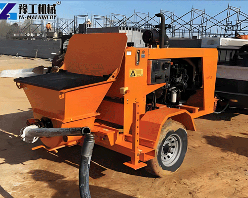 concrete pump for long distance concrete conveying