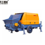 concrete pump used in infrastructure construction