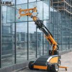 glazing robot for sale installing rectangular glass curtain wall panel using vacuum suction system