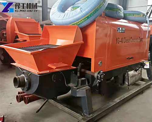 mini mobile concrete pump display