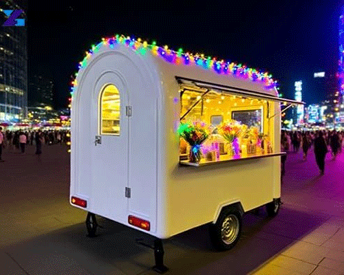 mobile flower trailer